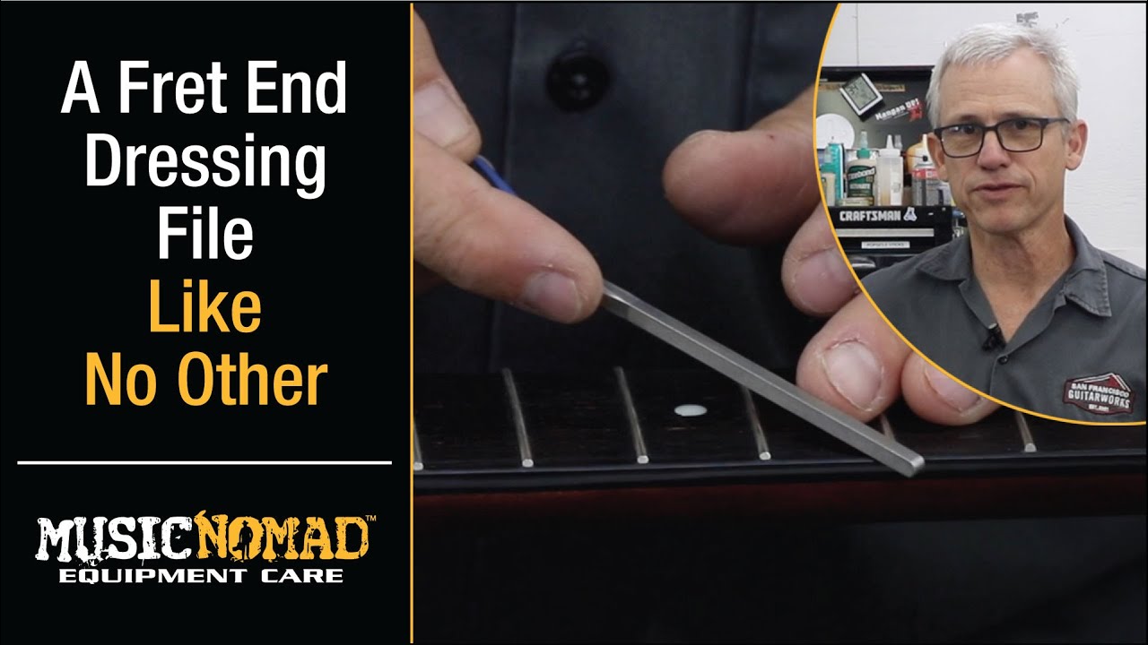 Fix Guitar Fret Sprout and Sharp Fret Ends with MusicNomad's Diamond Coated Fret End Dressing File
