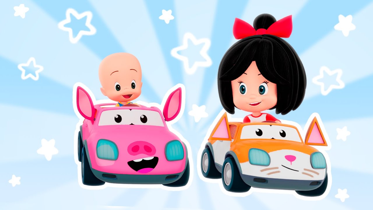 The Wheels on the Cow Car - Kids Songs and Educational videos | CUQUIN