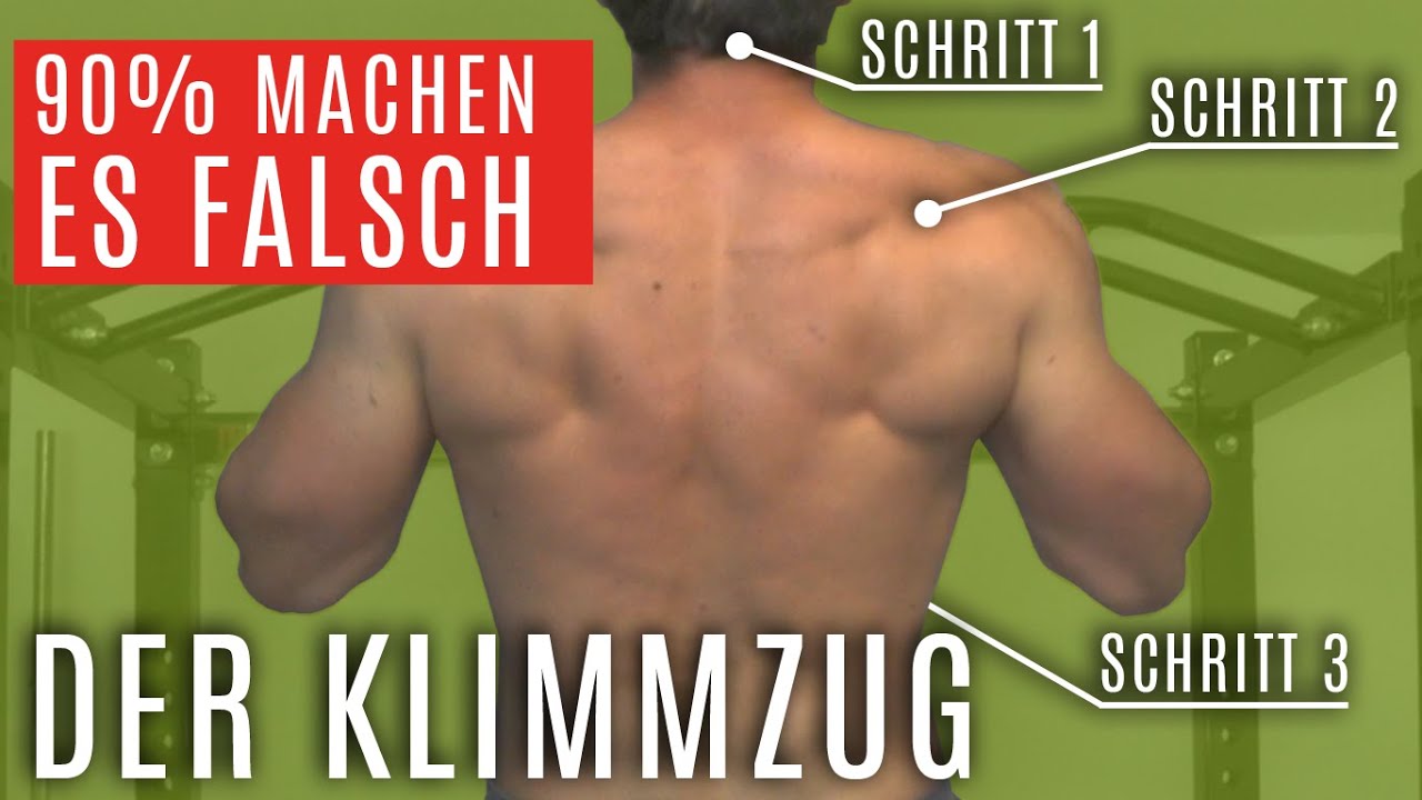 Klimmzug Technik – Klimmzüge richtig machen – Lernen für Anfänger