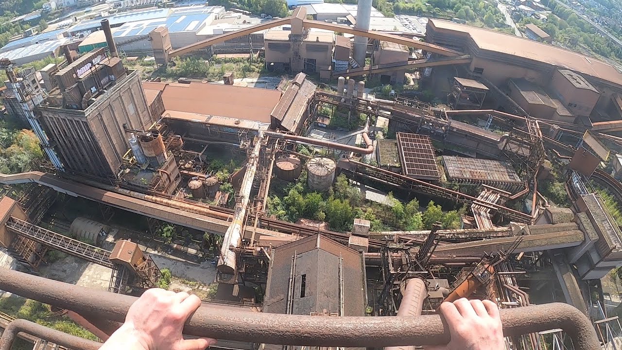 Climbing & Exploring Liège’s Abandoned Steel Factory
