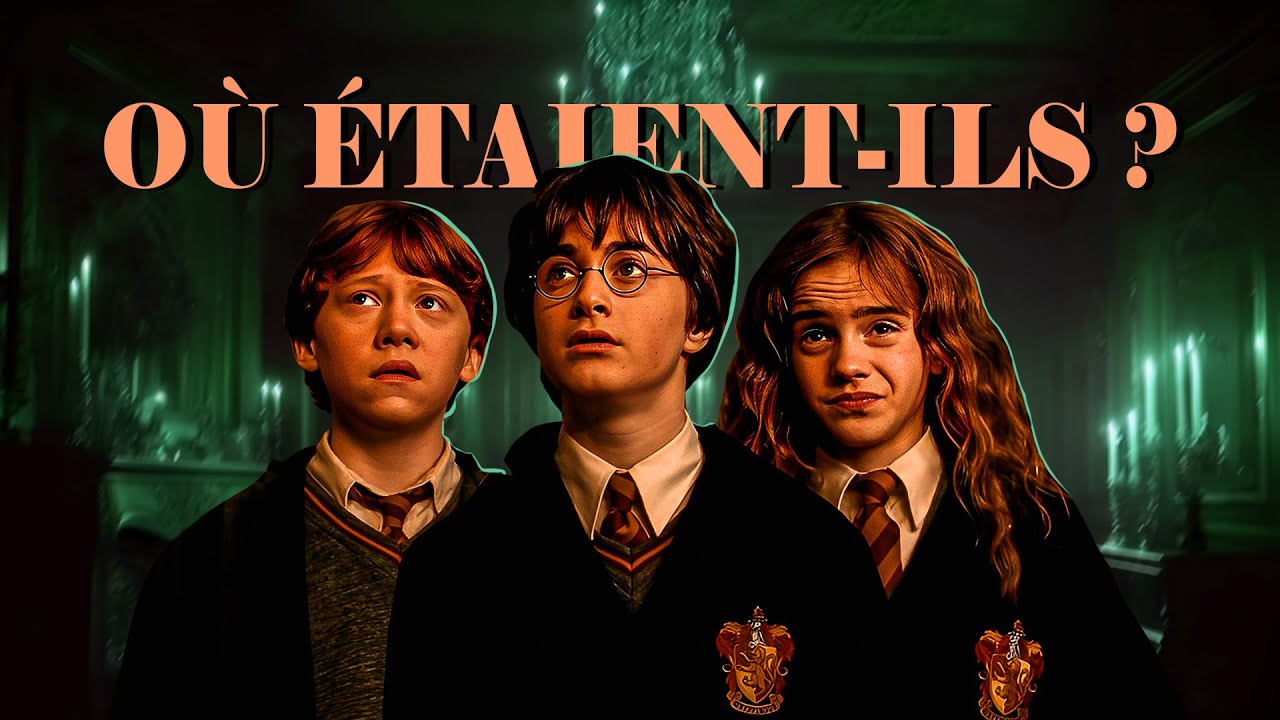 Harry, Ron et Hermione dans une soirée glauque