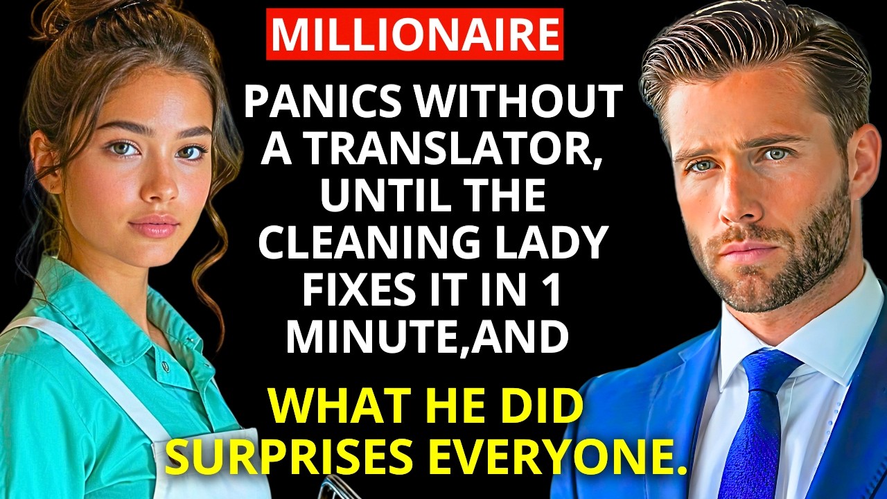 The millionaire PANICS without a TRANSLATOR, until the CLEANING solved it in 1 MINUTE, and what he
