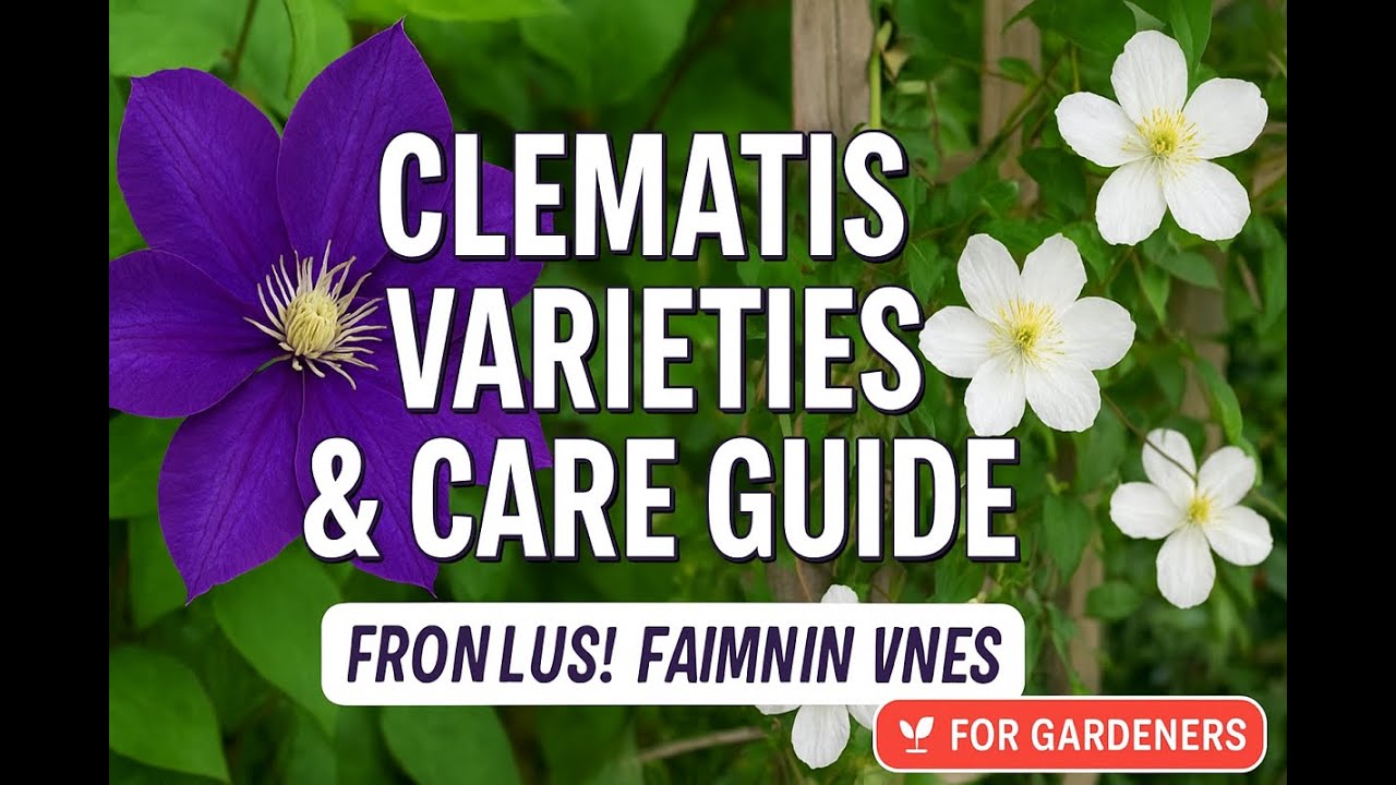 How to Grow Clematis Varieties Classified, Grow & Care Guide