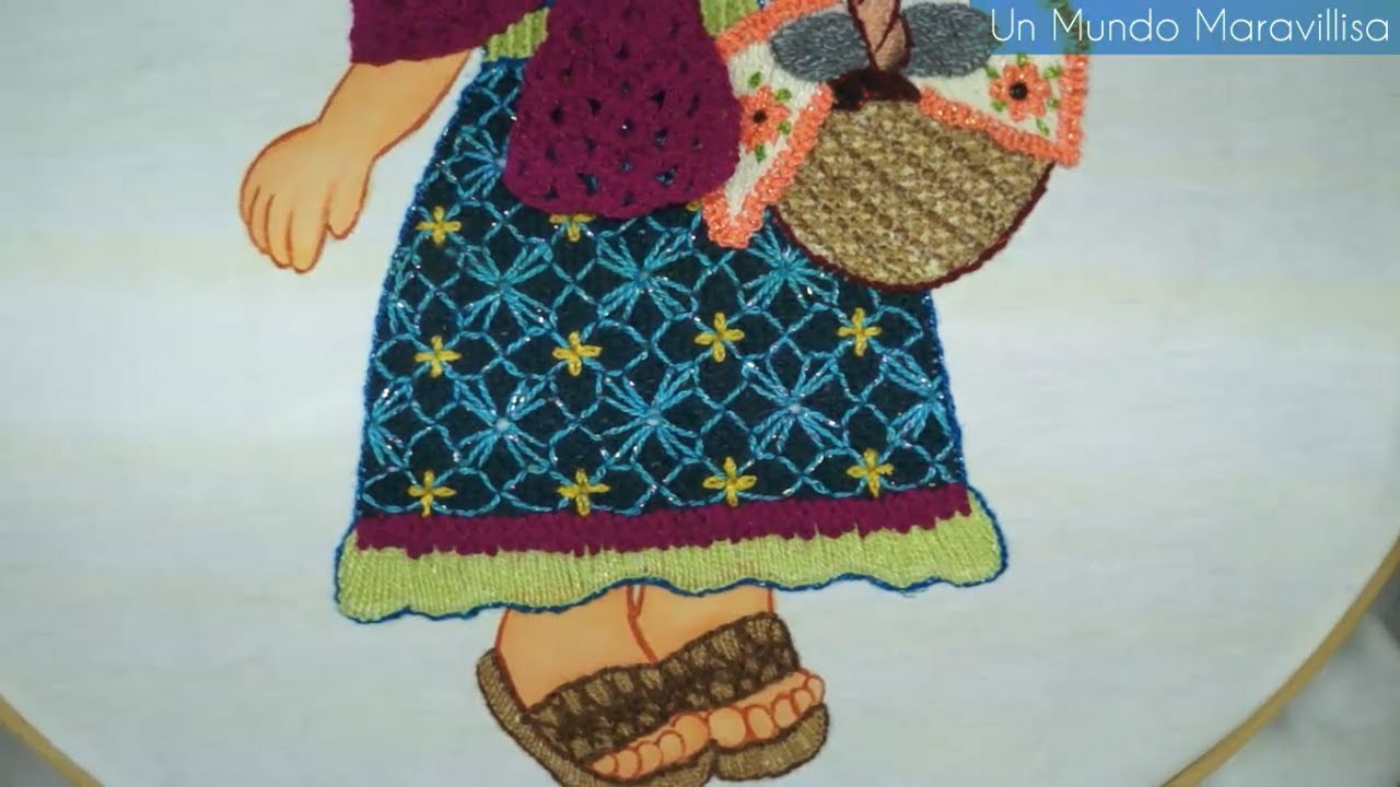 [Puntada Fantasía] Niña de las Tortillas |#BordadosConIsa