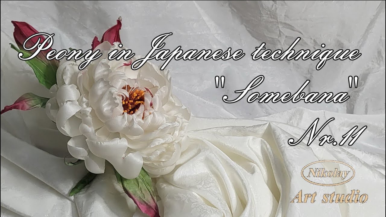 Peony in Japanese technique 
