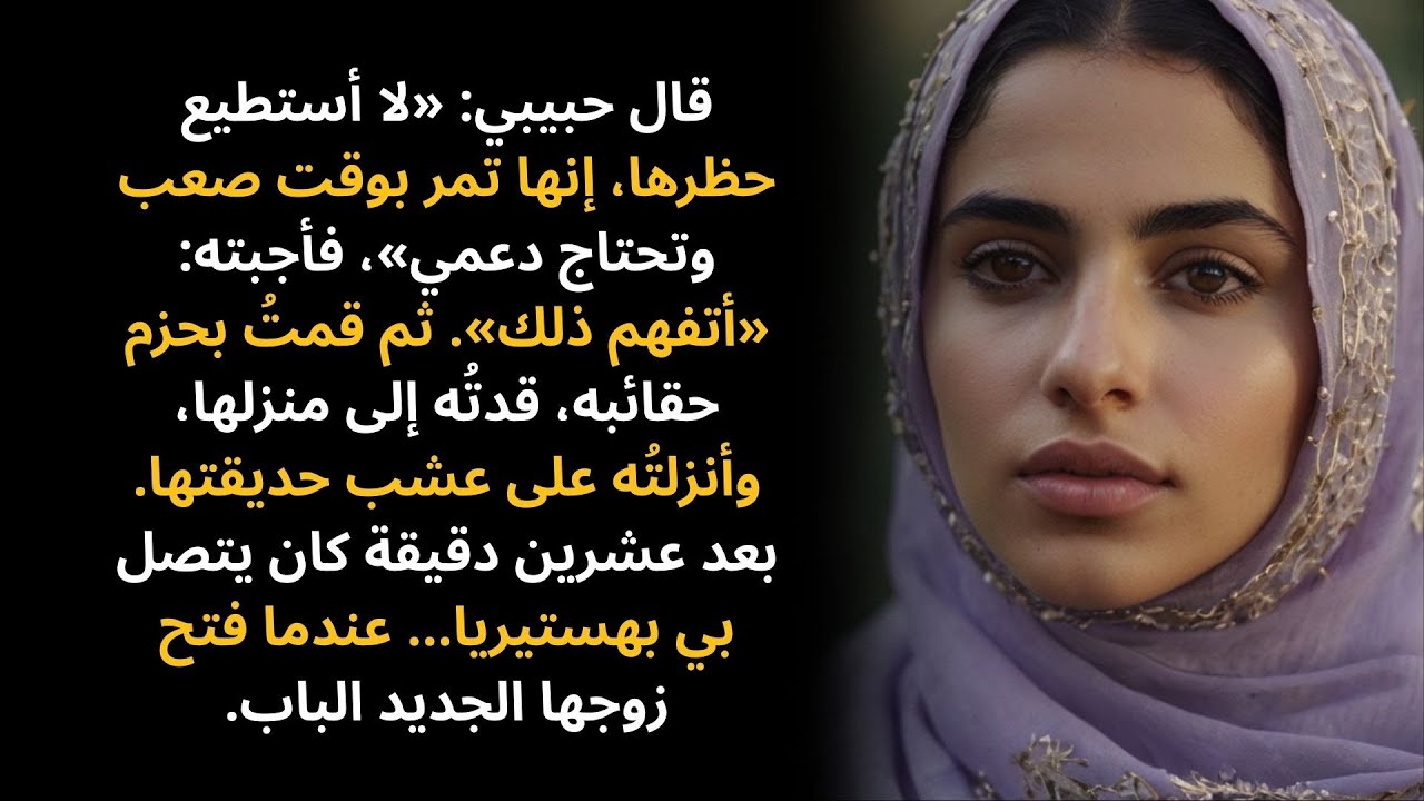 قال حبيبي: «لا أستطيع حظرها، إنها تمر بوقت صعب وتحتاج إلى دعمي».
