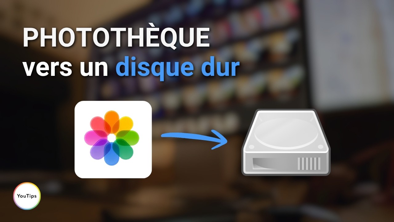 Déplacez votre Photothèque Photos sur un disque dur externe