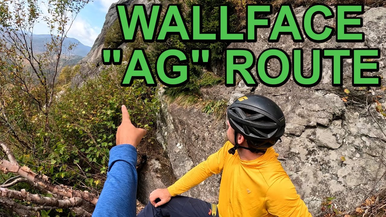 climbing "AG" on WALLFACE