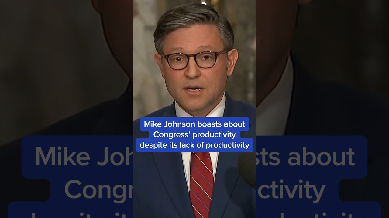 Mike Johnson boasts about Congress' productivity despite its lack of productivity