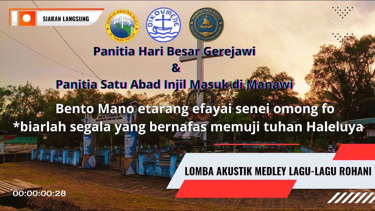LOMBA AKUSTIK MEDLEY LAGU-LAGU ROHANI_Panitia 1 Abad Manawi 2026