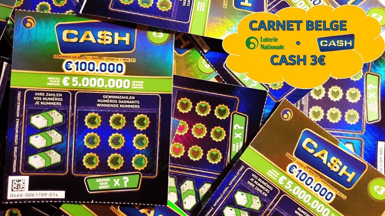 🇧🇪 Carnet Belge - CASH 3€ • Loterie Nationale