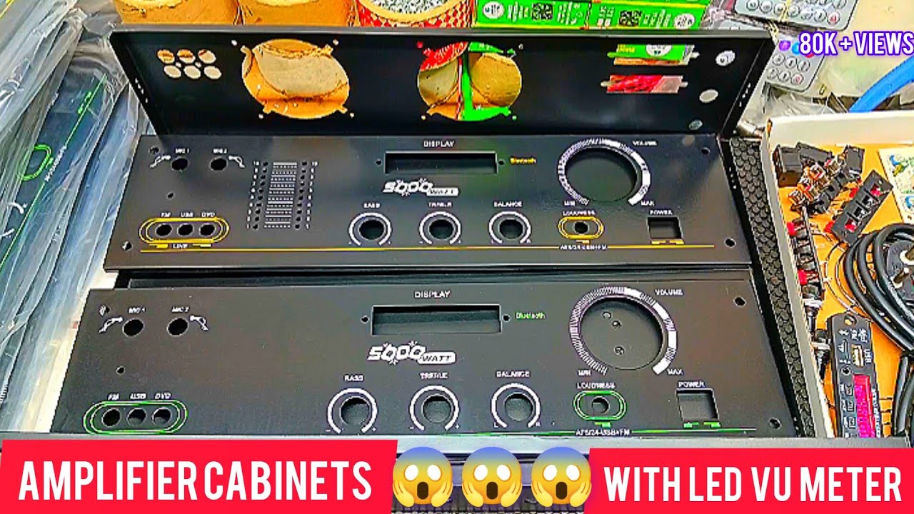 Heavy amplifier cabinet with double fan and L.E.D Meter