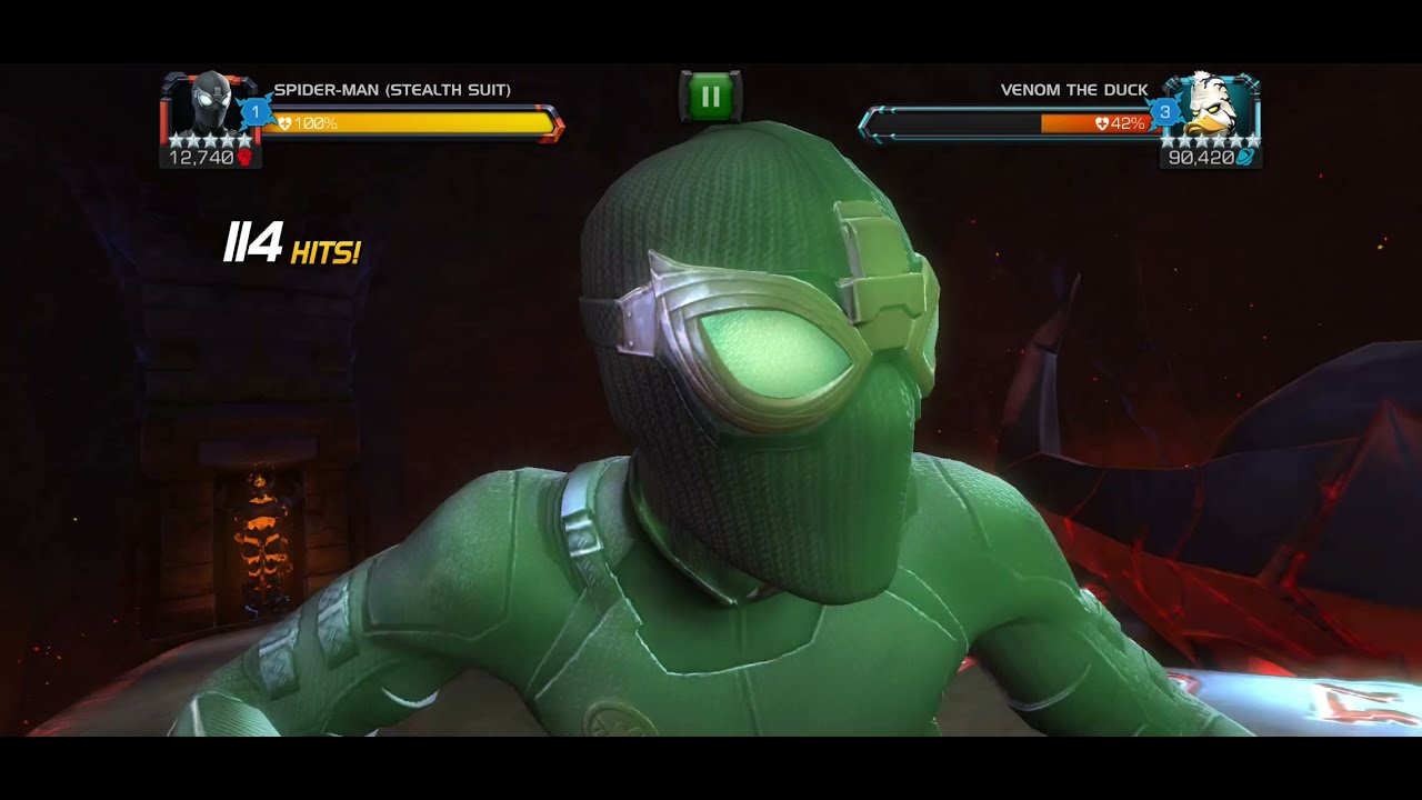 7.2.3 Boss Venom the Duck - Clean solo fight with Stealth Suit Spider-Man