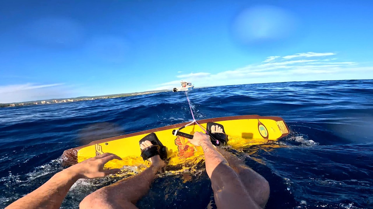 Mi primer día de wakeboard en el mediterráneo 🌊
