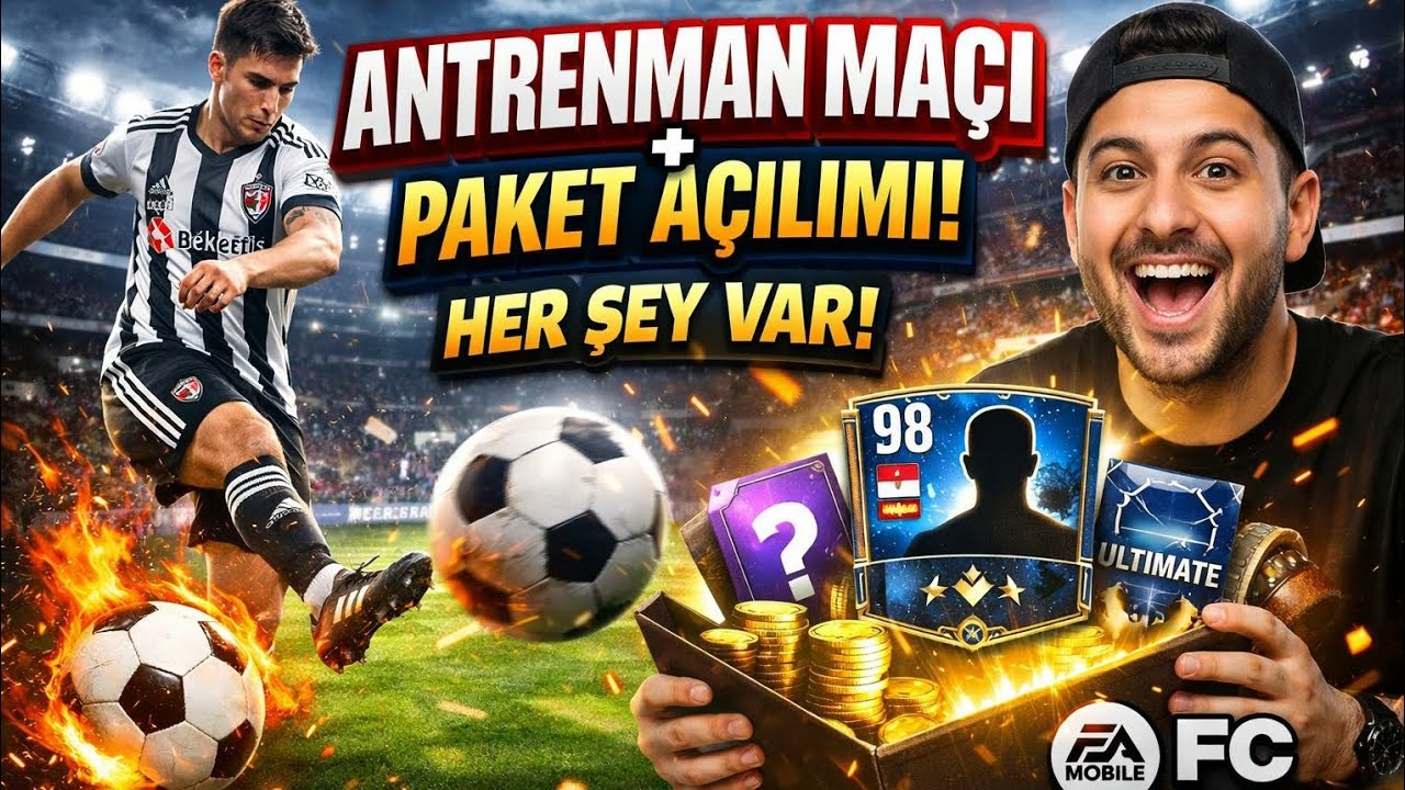 Antrenman Maçı + Paket Açılımı! 🔥 Her Şey Var | FC Mobile
