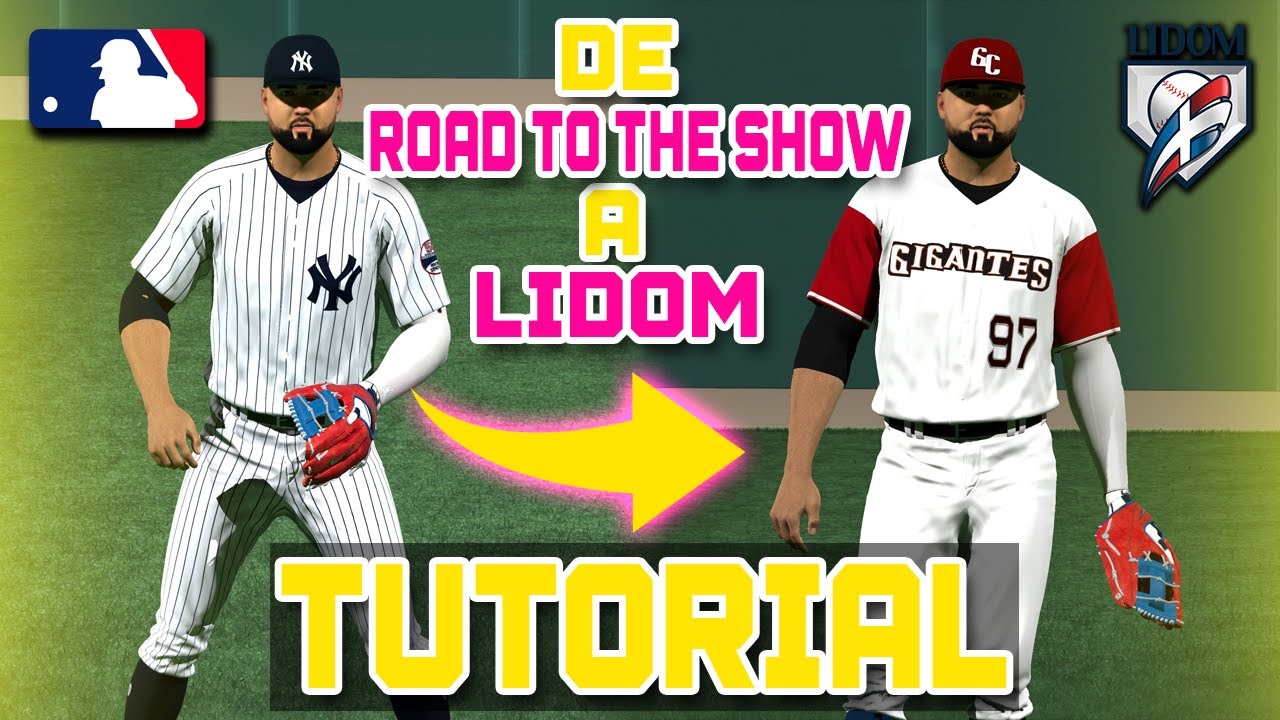 Como Poner tu JUGADOR de Road To The Show en la ( LIDOM ) - MLB The Show 23 - Tutorial