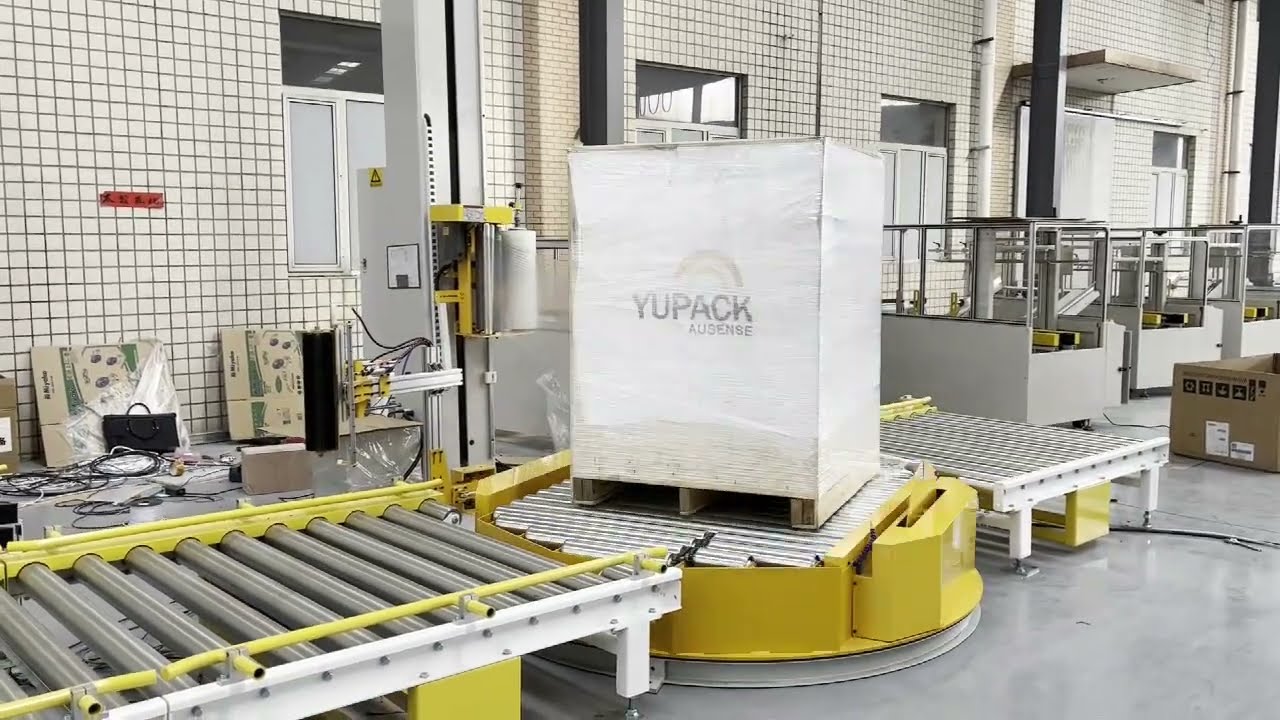Pallet Stretch Wrapping Machine Automatic Online Stretch Film Pallet Wrapper Pallet Packing machine