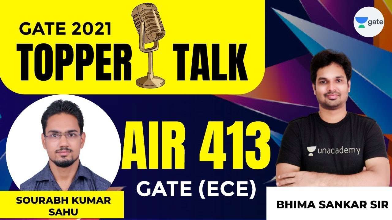 SOURABH KUMAR SAHU - AIR 413 (ECE) GATE 2021 Topper | Topper Talk | Interview WIth Sankar Sir
