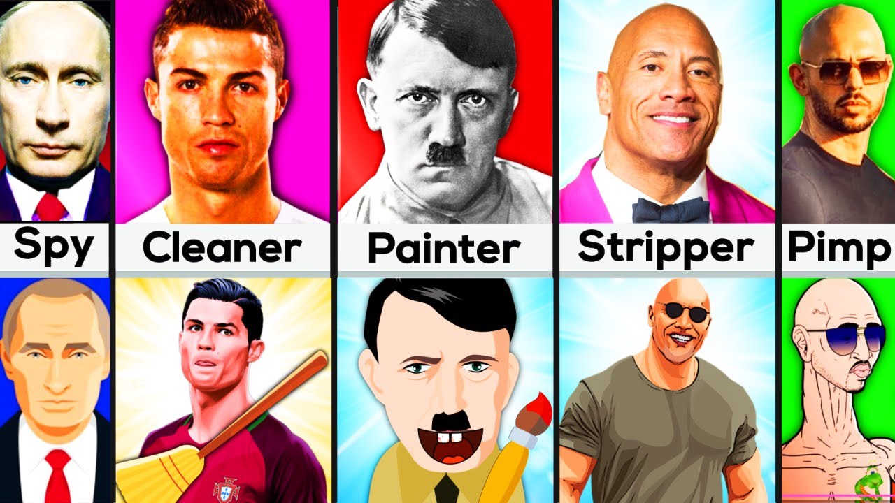 Comparison: Famous People First Jobs