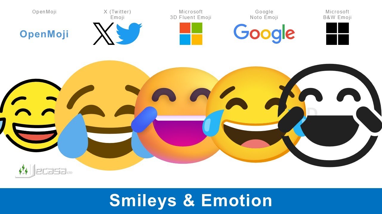 Emojis On Different Platforms | Main Category 1: Smileys & Emotion 👽👾💢😠👿😧😰😲😁💓🖤💙💔🤎😹😼🤡🥶💥😖😕🤠😿😢💨😞🥸🫪💫🫥😓🤤😡