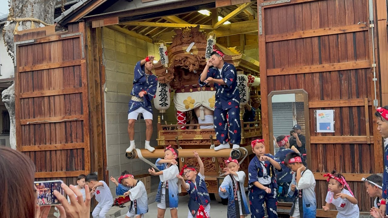 令和７年　生野祭り　勝五地車　小屋入れ