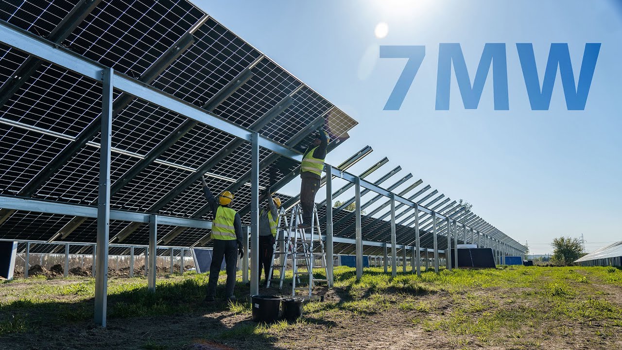 7MW Photovoltaic Farm Assembly | Reca RS-18 Ground Mounting System