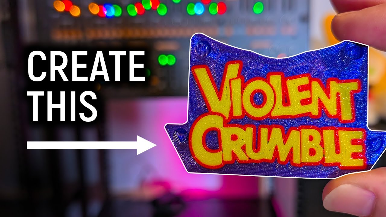 How to create multi color 3D prints using custom vectors - full tutorial.