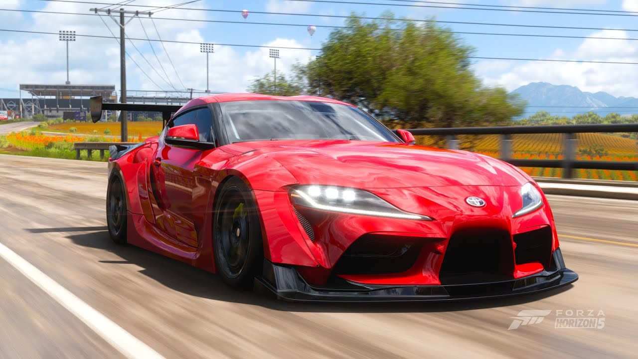 Toyota Supra 800HP | Forza Horizon 5 | Steering Wheel Gameplay