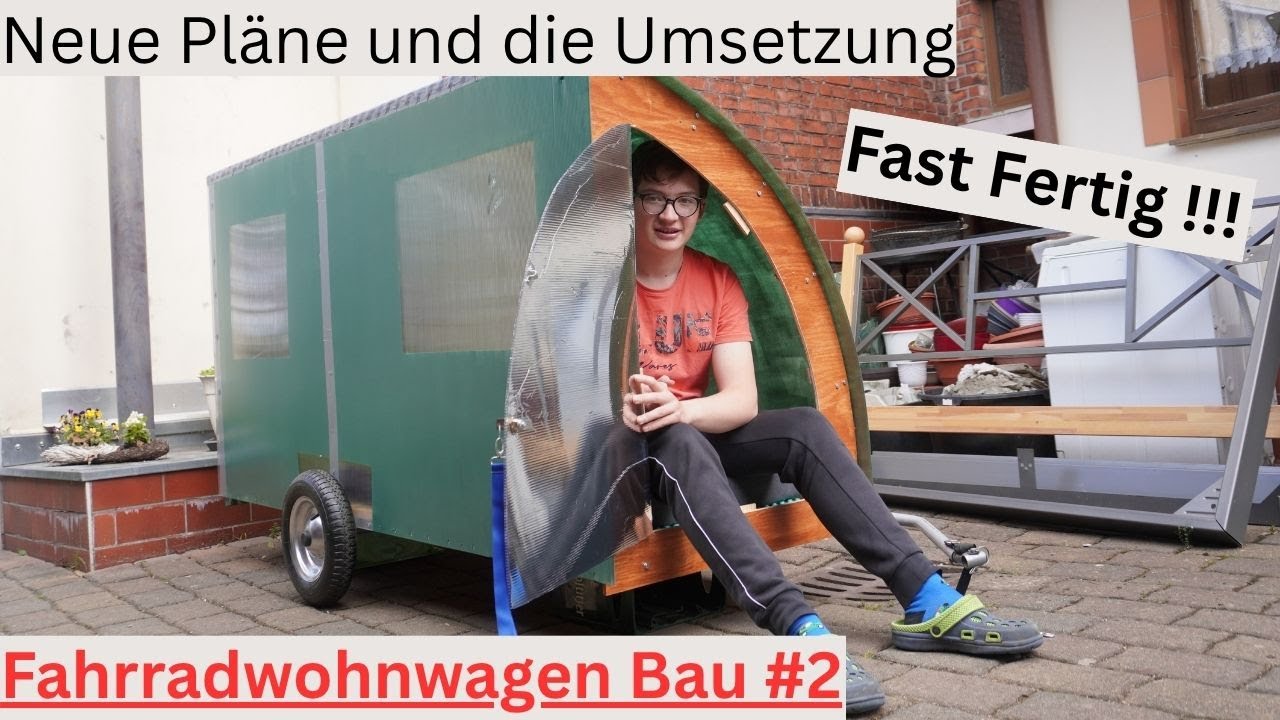 Fahrradwohnwagen Bau #2 | Neue Pläne und die Wände | #bauen #fahrrad #fahrradwohnwagen