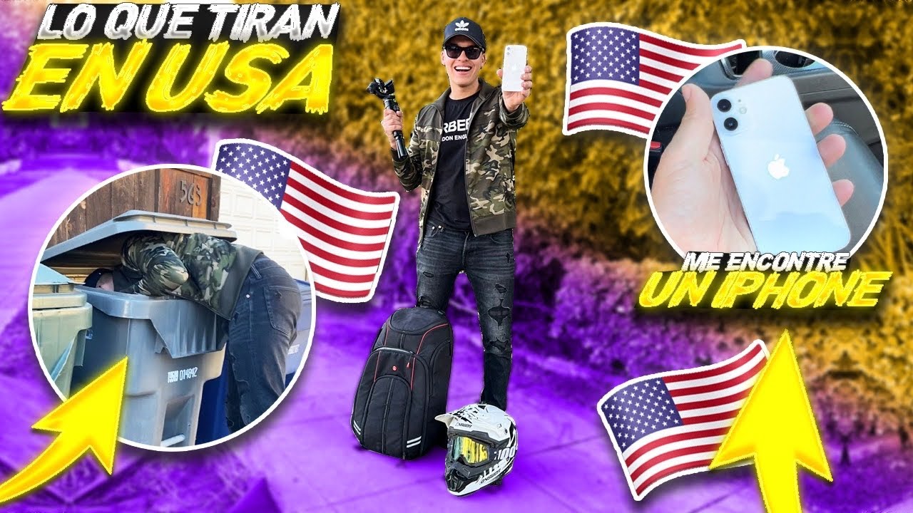 Lo que tiran los MILLONARIOS en Estados Unidos - Me encuentro un IPHONE | GERABOY