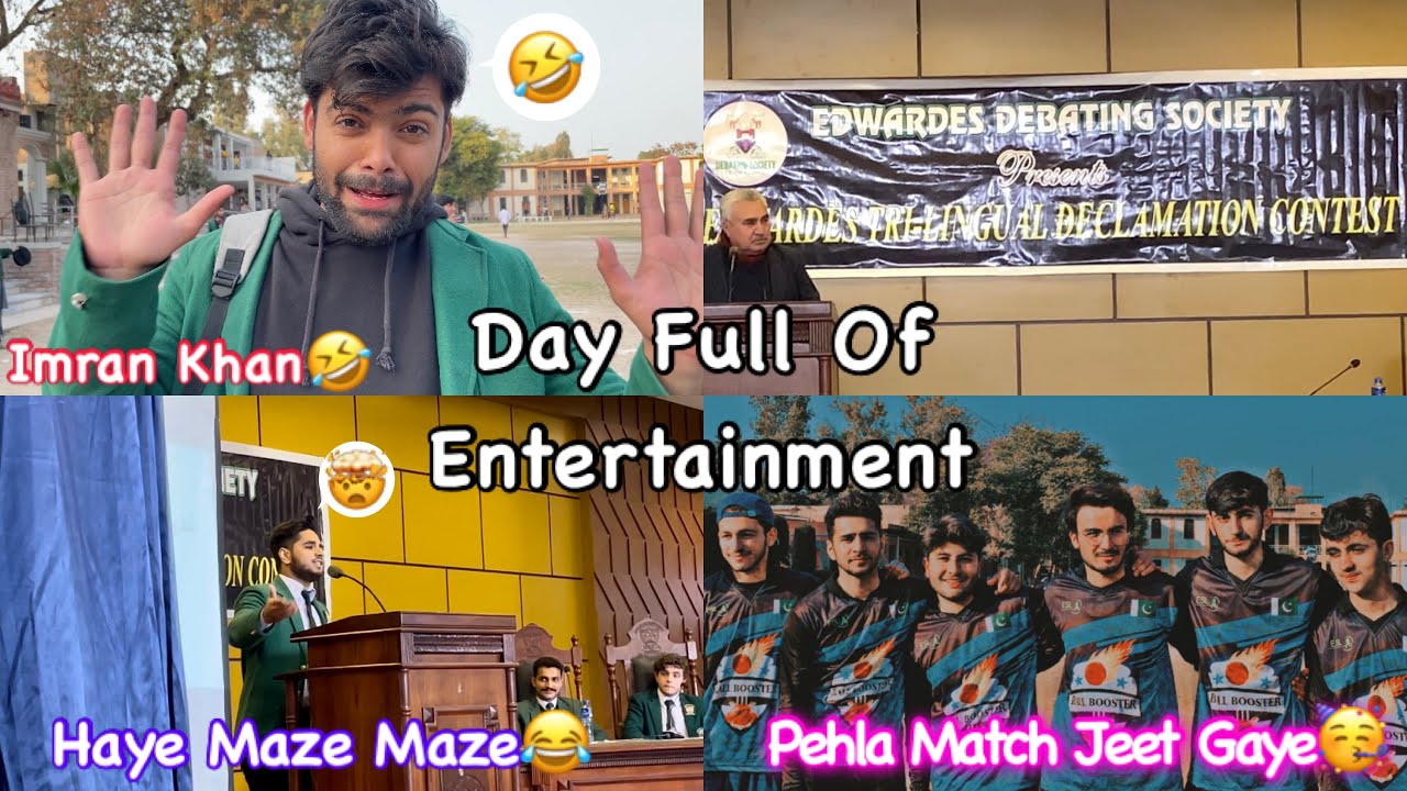 Day Full Of Entertainment | Imran Khan Mimicry | Haye Maze | Declamation Contest