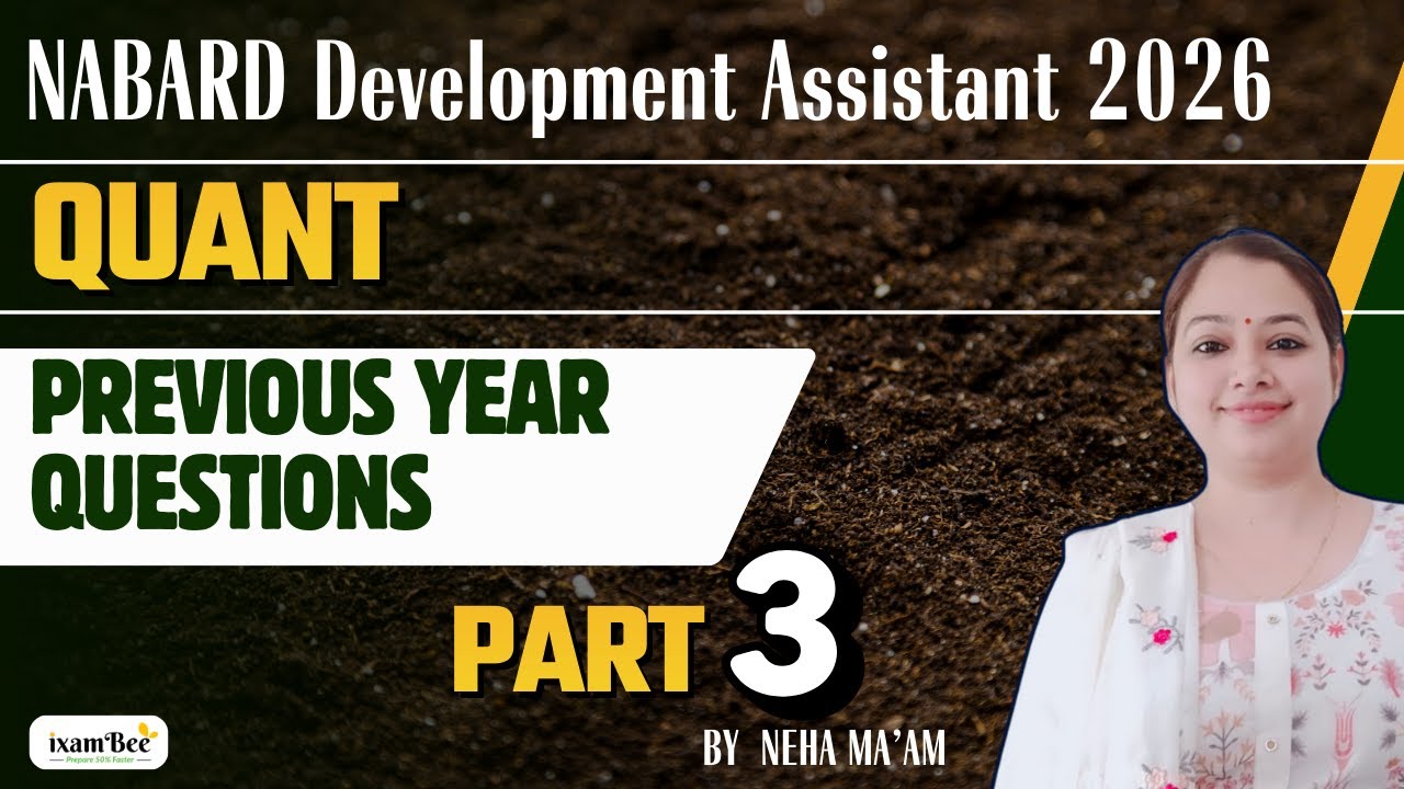 NABARD Development Assistant 2026 || Previous Year Questions || Part 3