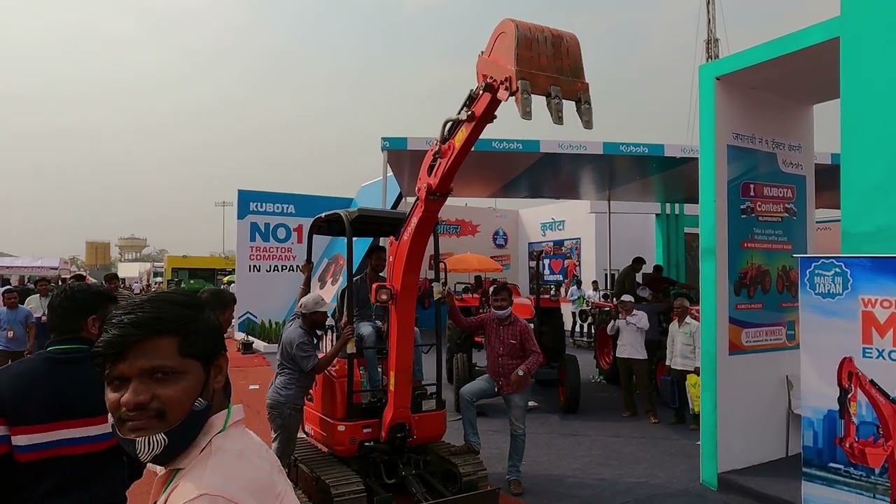 Kisan 2022 Pune Exhibition - The Kubota U17-3 the perfect mini-excavator