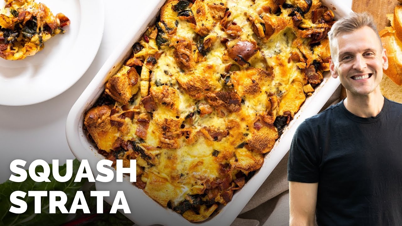 Swiss Chard & Squash Strata (Egg Casserole)