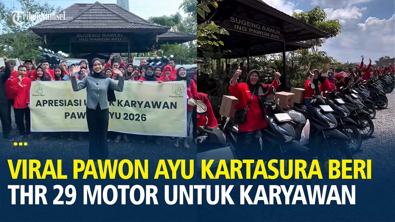 Bukan Kaleng-kaleng! Bos Rumah Makan di Kartasura Beri THR 29 Karyawan Motor Baru