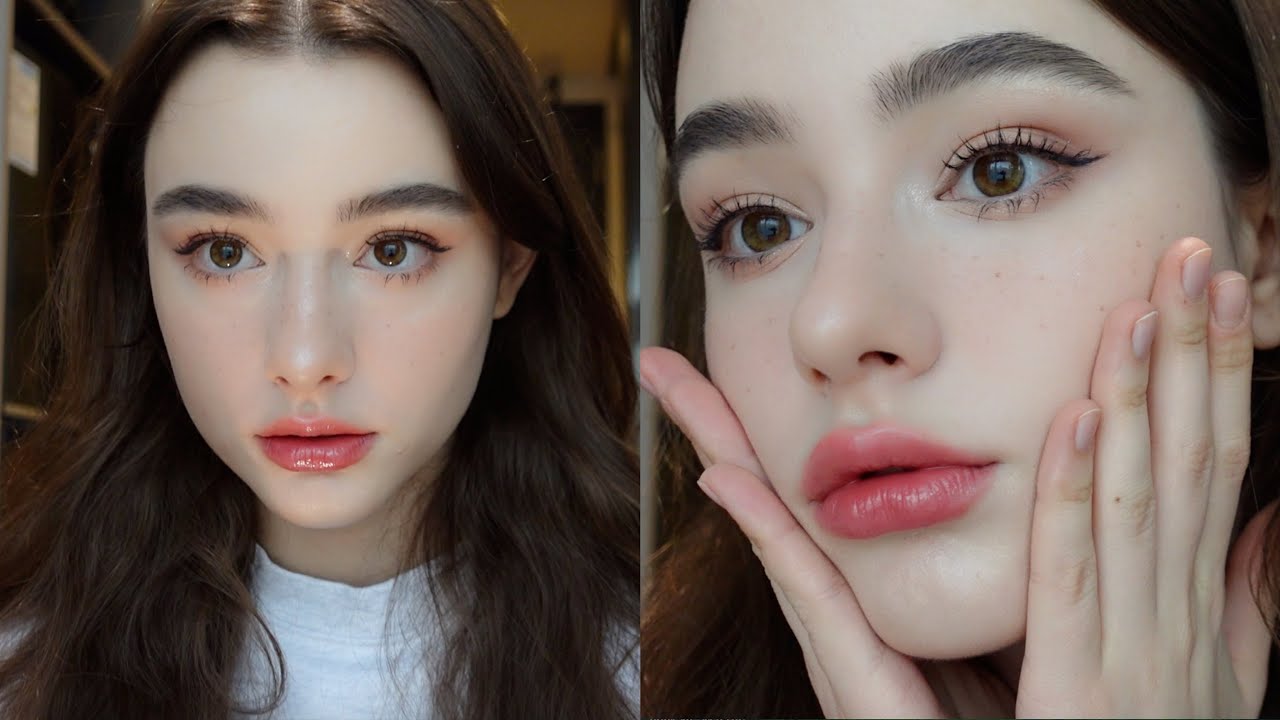 Милый кукольный макияж ♡ сияющая кожа / веснушки / трендовый макияж из моего тиктока / Даша Таран