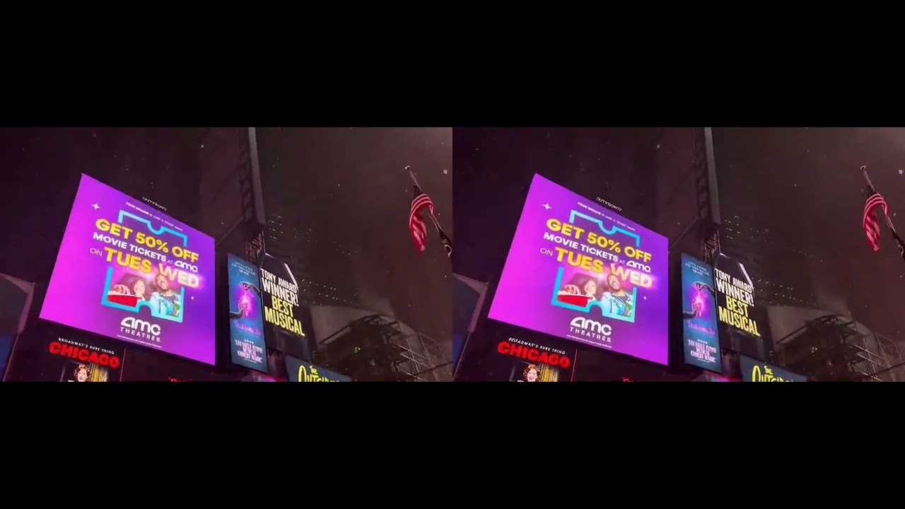 Enjoy 3D! NYC Dec 25th 2025 CYL3D LR #3d #jazzmelodies #viralvideo #vr