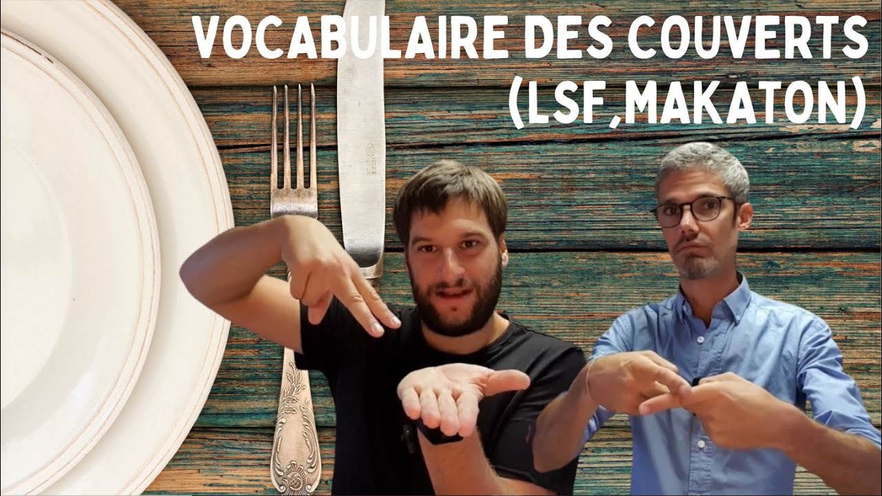 Vocabulaire des couverts en Makaton