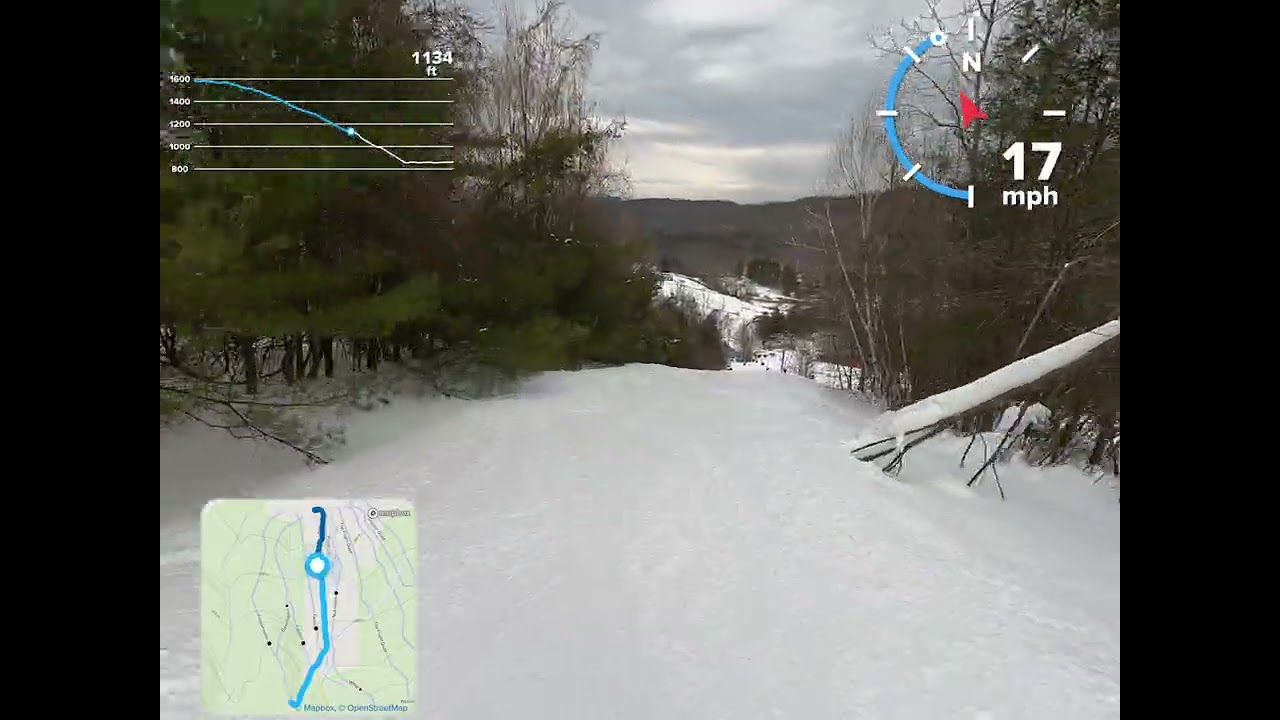 The full run at Ski Butternut.