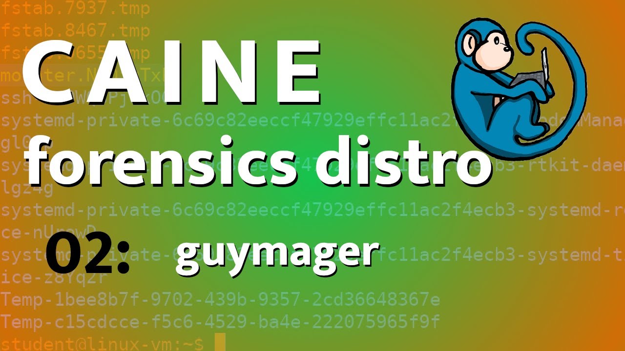 CAINE - 02 - forensic imaging and cloning using Guymager - tutorial