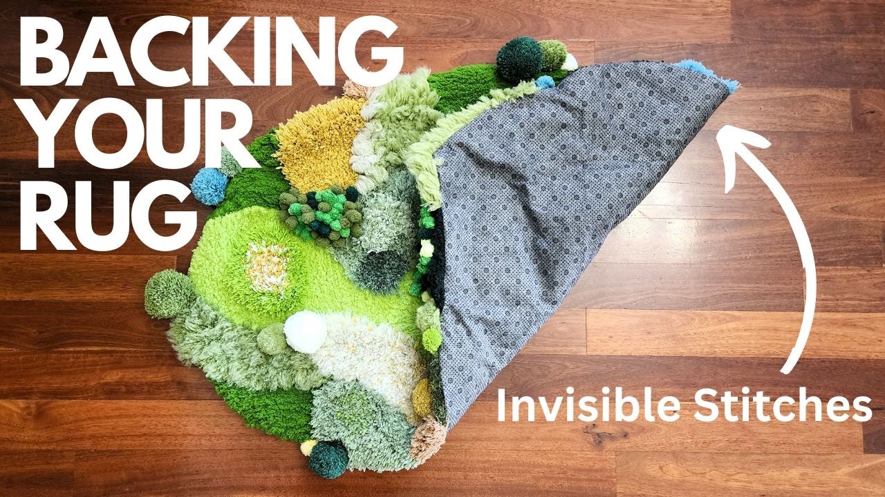 How to Add Non-Slip Backing to Your DIY Moss Rug: Hidden Stitch Method + Deep Cleaning Guide