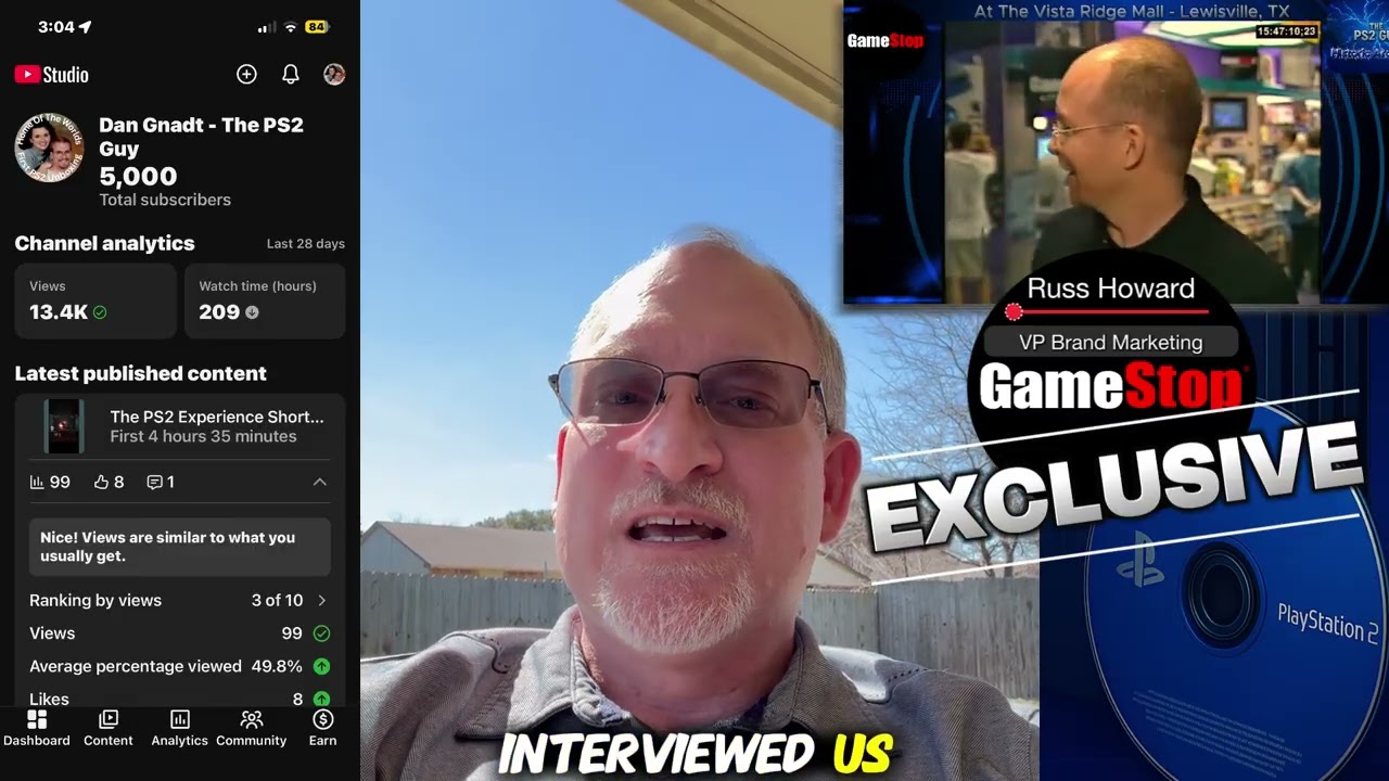 PS2 Nostalgia Update: 5K Subs, GameStop VP Video Coming Soon