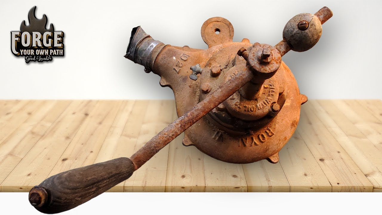 Heavy Duty Blacksmith forge Blower RESTORATION
