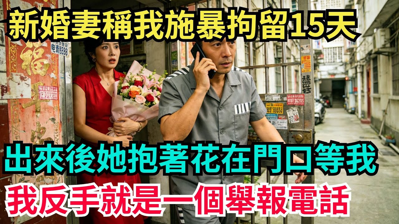 新婚妻子稱我施暴拘留15天，出來後她抱著花在門口等我，我反手就是壹個舉報電話【阿文情感】#男頻小說#故事#情感#都市#小說#爽文