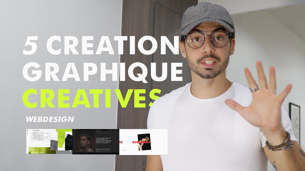 5 Webdesign Créatifs et Inspirant - Astuces graphiques