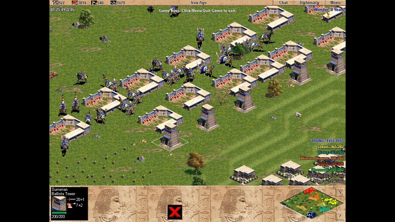 Wonder Age of Empires Sumerian vs 7 Hardest