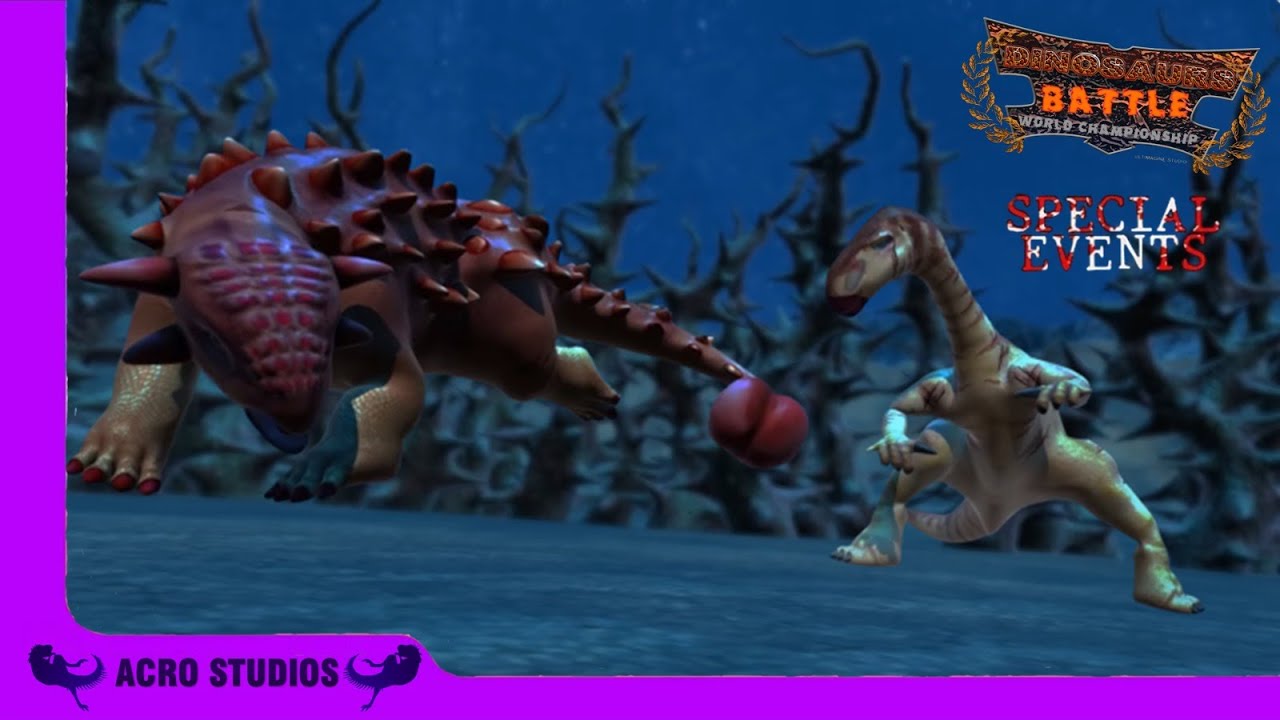 Iguanodon Vs Ankylosaurus : Dinosaurs Rampage Battles Special Event #pong1977 #jurassicworld #dino