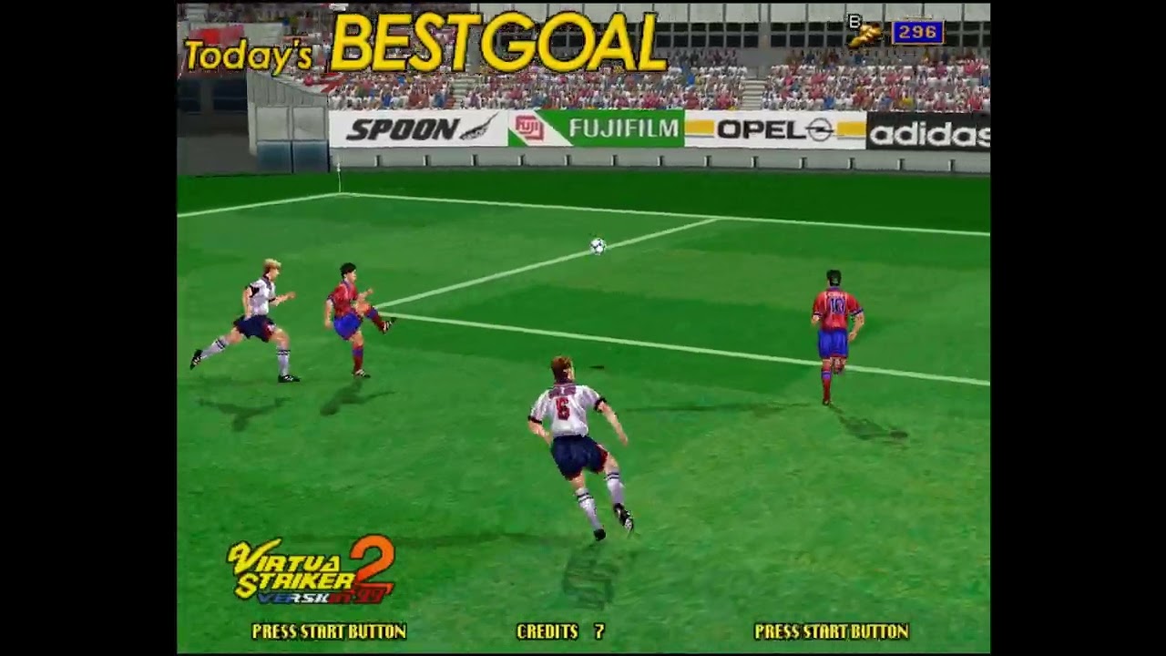 296pts goal in Virtuastriker2 99(Korea VS England)