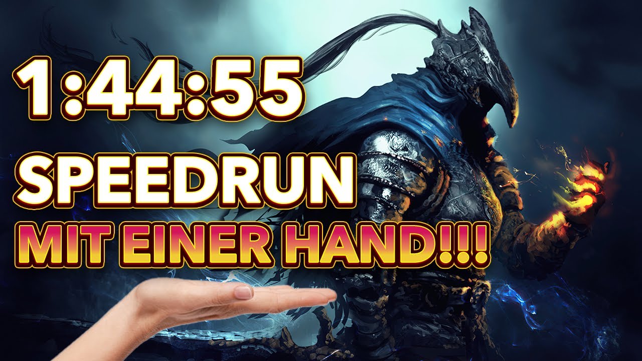 Dark Souls Speedrun mit einer Hand! - 1:44:55 (Any% Glitchless)