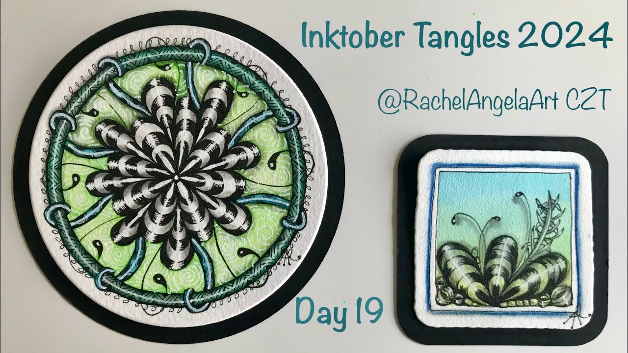 Day 19 - Inktober Tangles 2024 - Bunzo by Zentangle Inc